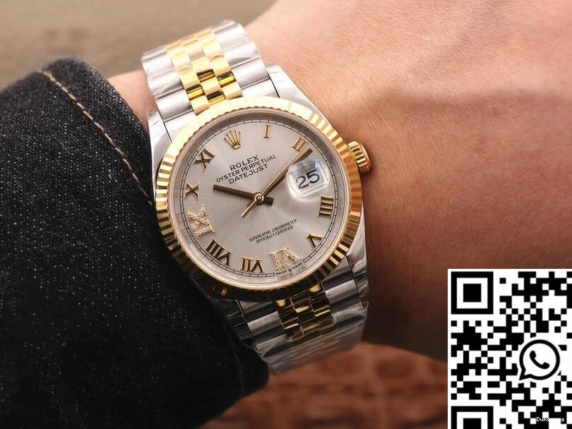 Diamond Yellow Gold Rolex EW Dial Datejust M126233-0031 Factory 0503
